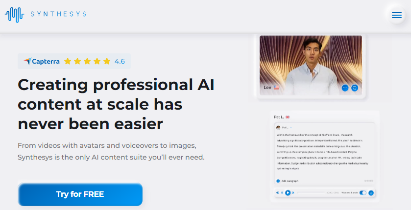 ai video maker-Synthesys