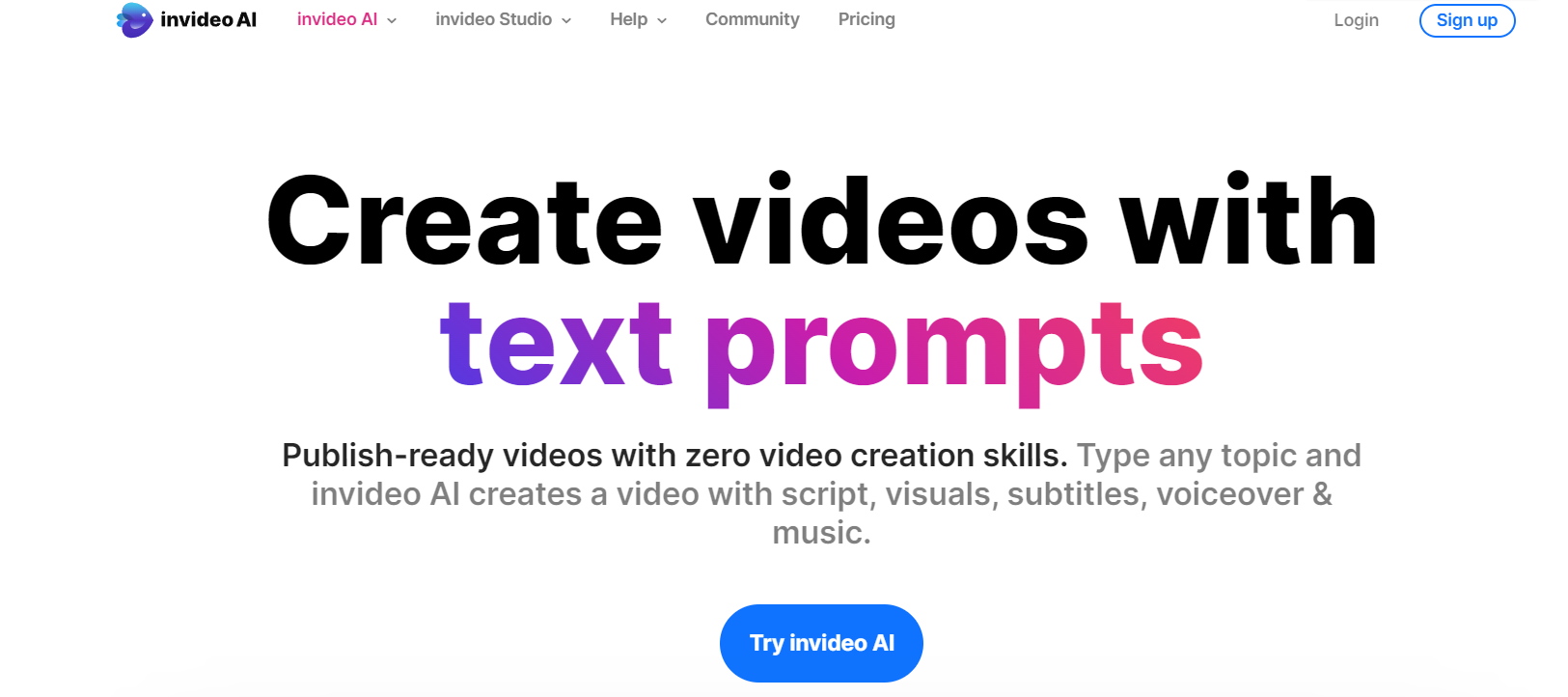 AI video maker Invideo