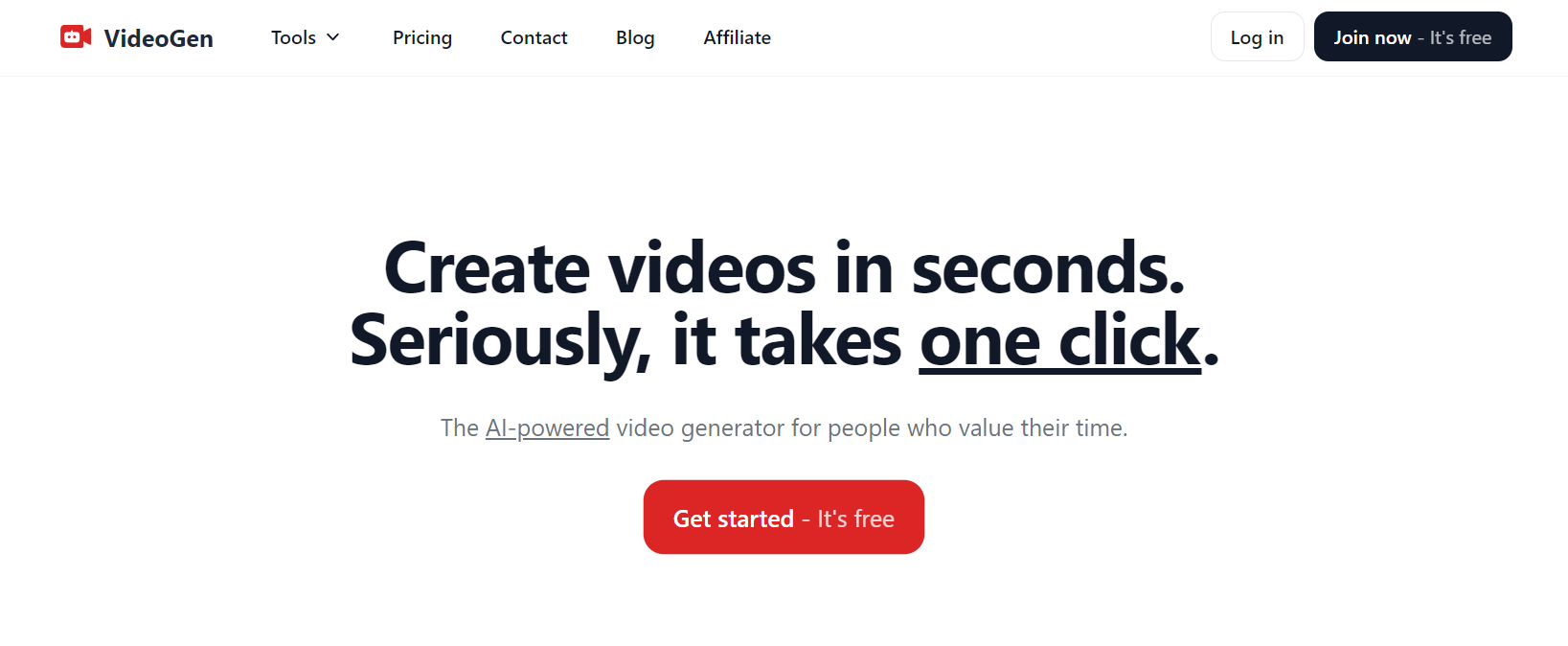 AI video maker Videogen