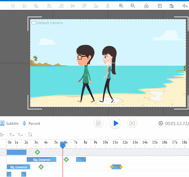 make animation effects enter in sequence